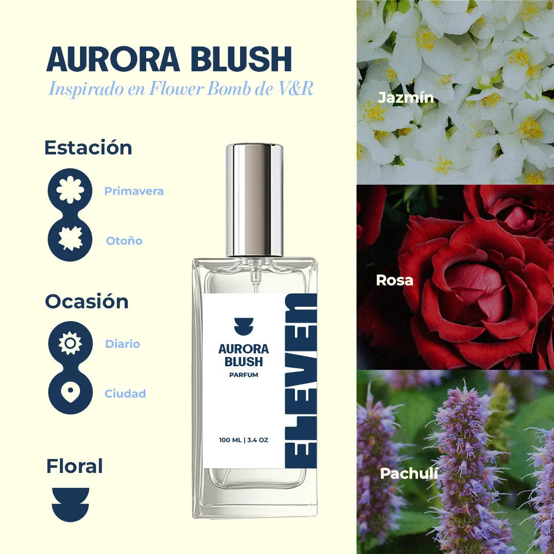 Aurora Blush • Inspirado en Flower Bomb de V&R ELEVEN